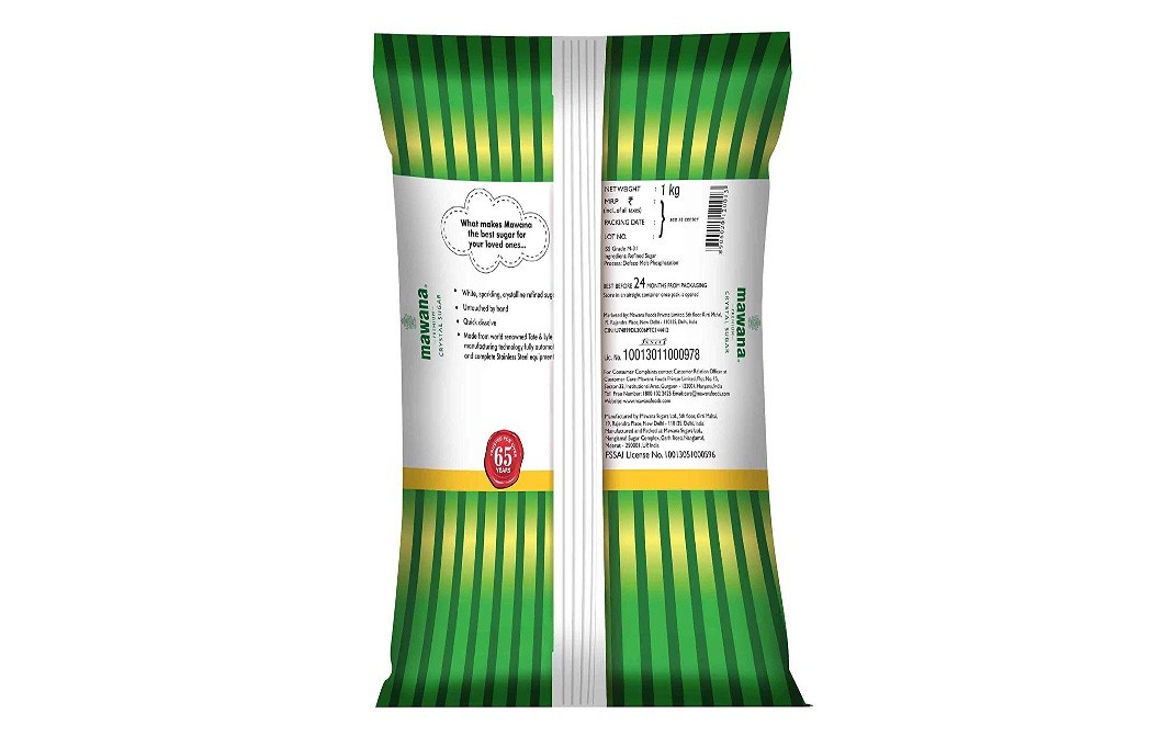 Mawana Premium  - Crystal Sugar    Pack  1 kilogram